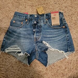 Size 24 Levi Shorts High Rise